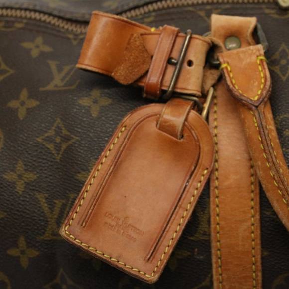 LOUIS VUITTON Monogram Keepall Bandouliere 55 Boston Bag M41414 LV Auth 58561 - Picture 9 of 16